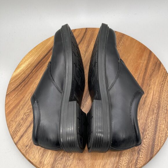 Skechers Oxfords Mens Size 11 Black Leather Chunky Slip On Monk Strap Dress Shoe main image 6